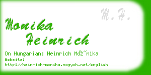 monika heinrich business card